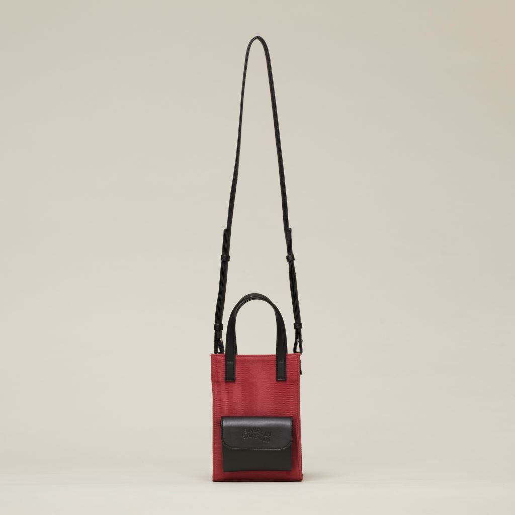 Mini Cargo Tote Lona Terracotta