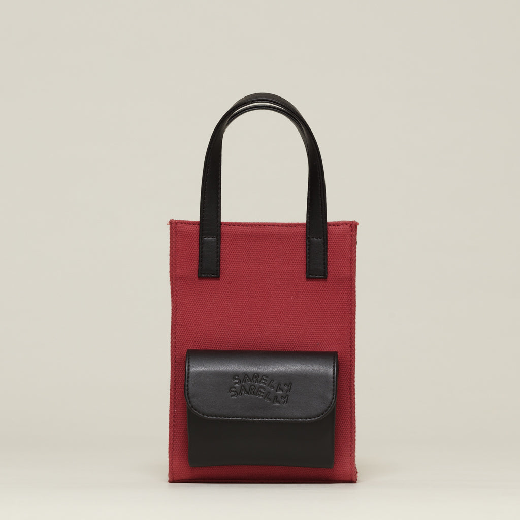 Mini Cargo Tote Lona Terracotta