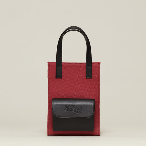 Mini Cargo Tote Lona Terracotta