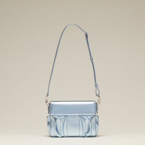 Metallic Blue (con asa de piel)