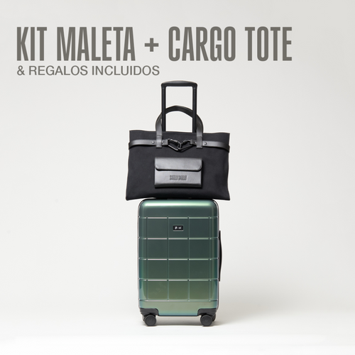 Kit Maleta carry-on y Cargo Tote Black