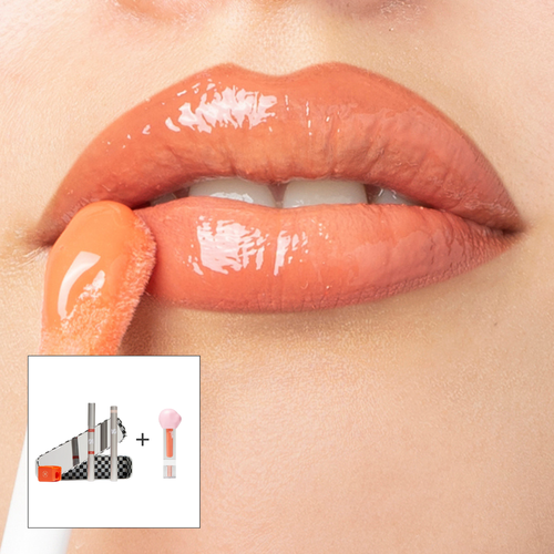 Lip Combo Eggplant y Gloss Apricot