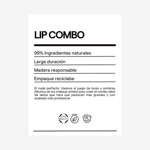 Lip Combo Eggplant y Gloss Apricot