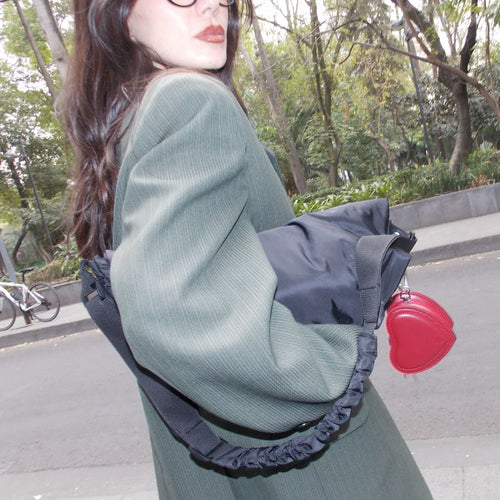 Black con Cardio Baby Bag Red