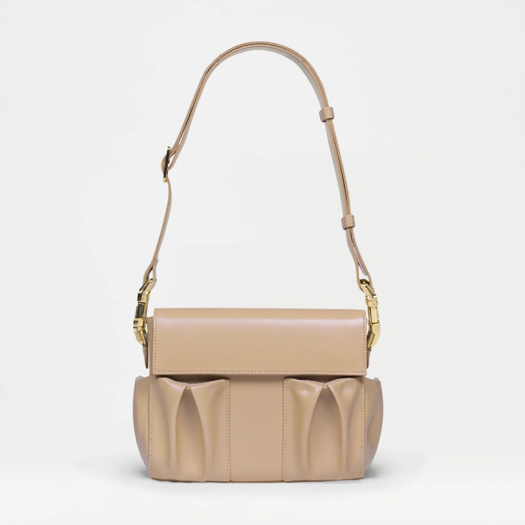 Beige (con asa de piel y cadena)