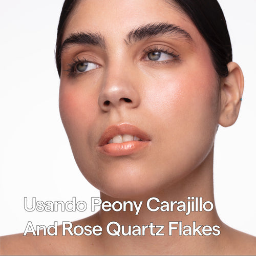 Peony Carajillo and Rose Quartz flakes