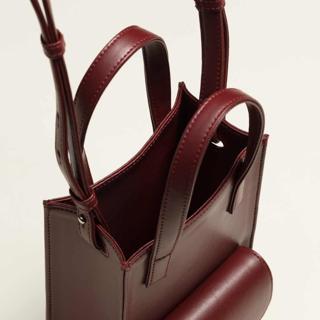 Mini Cargo Tote Burgundy (nopal)