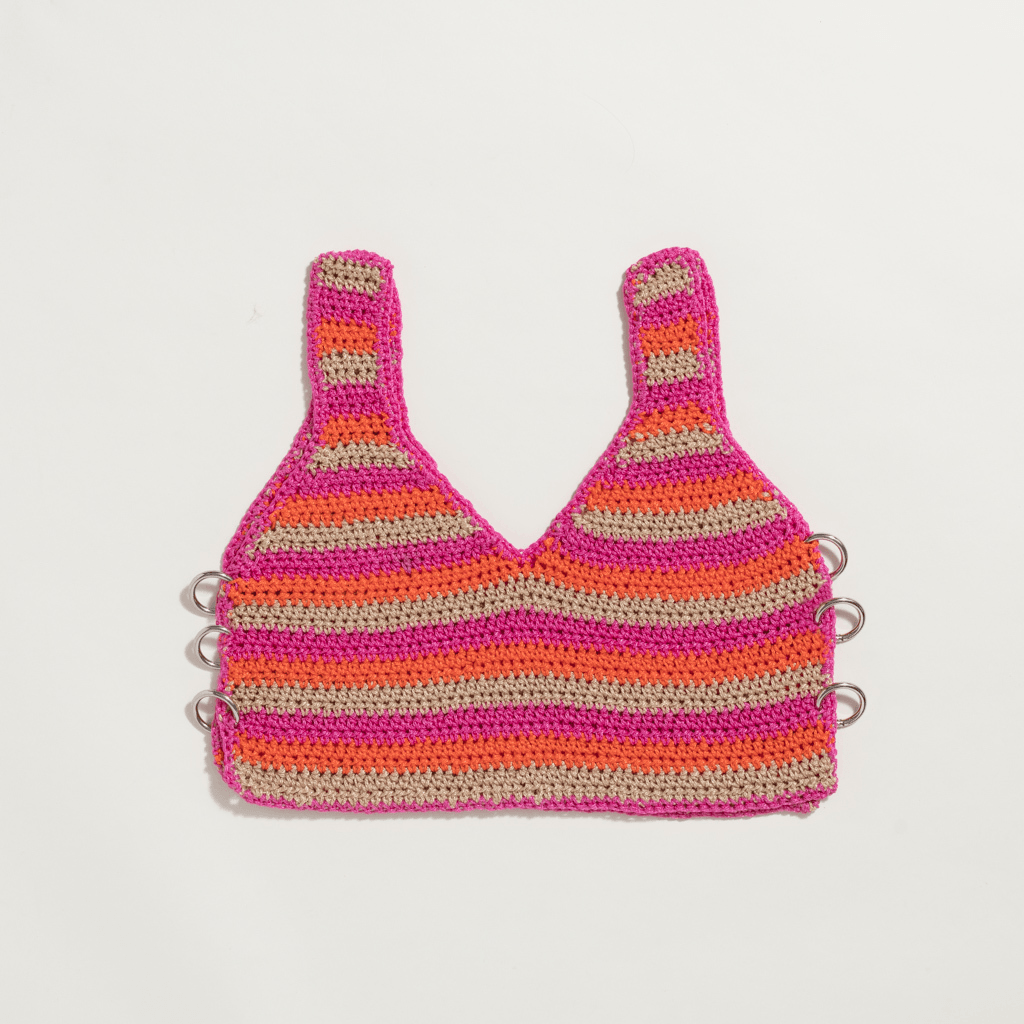 Crop top tejido