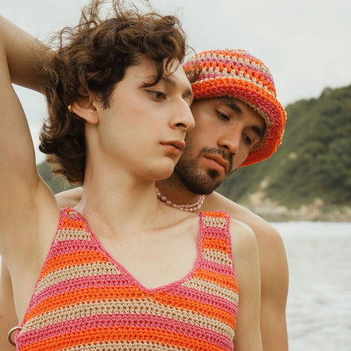 Crop top tejido