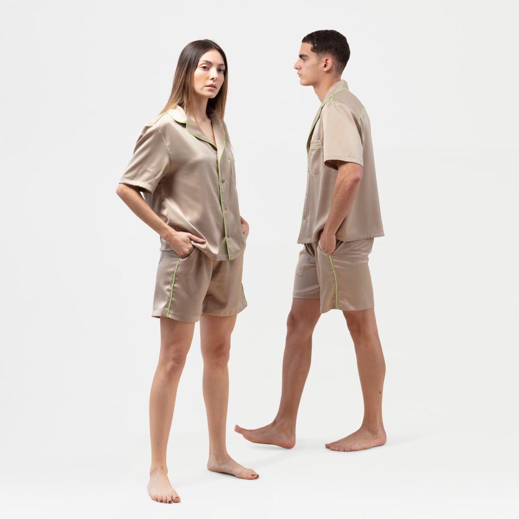 Go-to Shorts Satén Beige - M/L