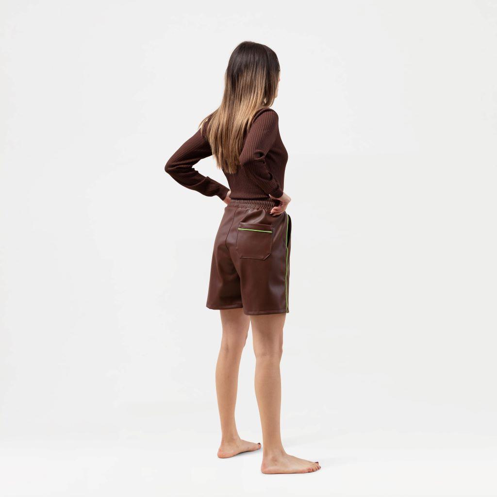Go-to Shorts Piel Café - S/M