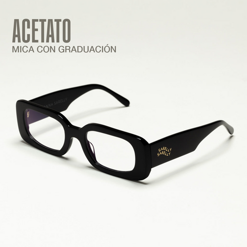 Black Lentes de vista con graduación y filtro luz azul